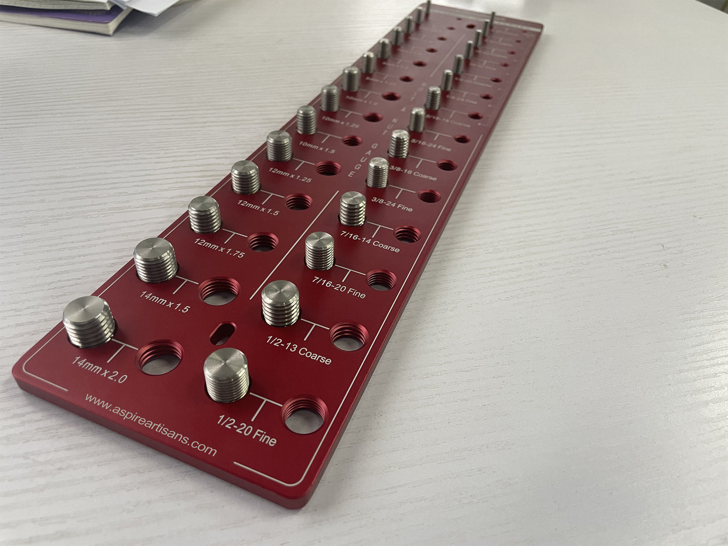 Aspireartisans Identify 20+ Hardware Sizes with the Identibolt Bolt and Nut Identifier Gauge